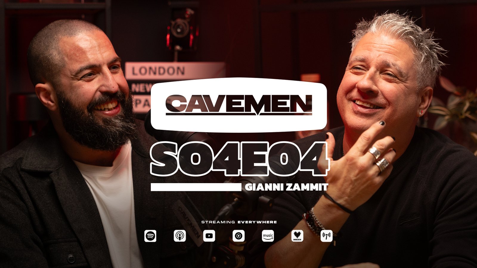 Cavemen S04E04 – Music, Kiss and Xfactor with Gianni Zammit